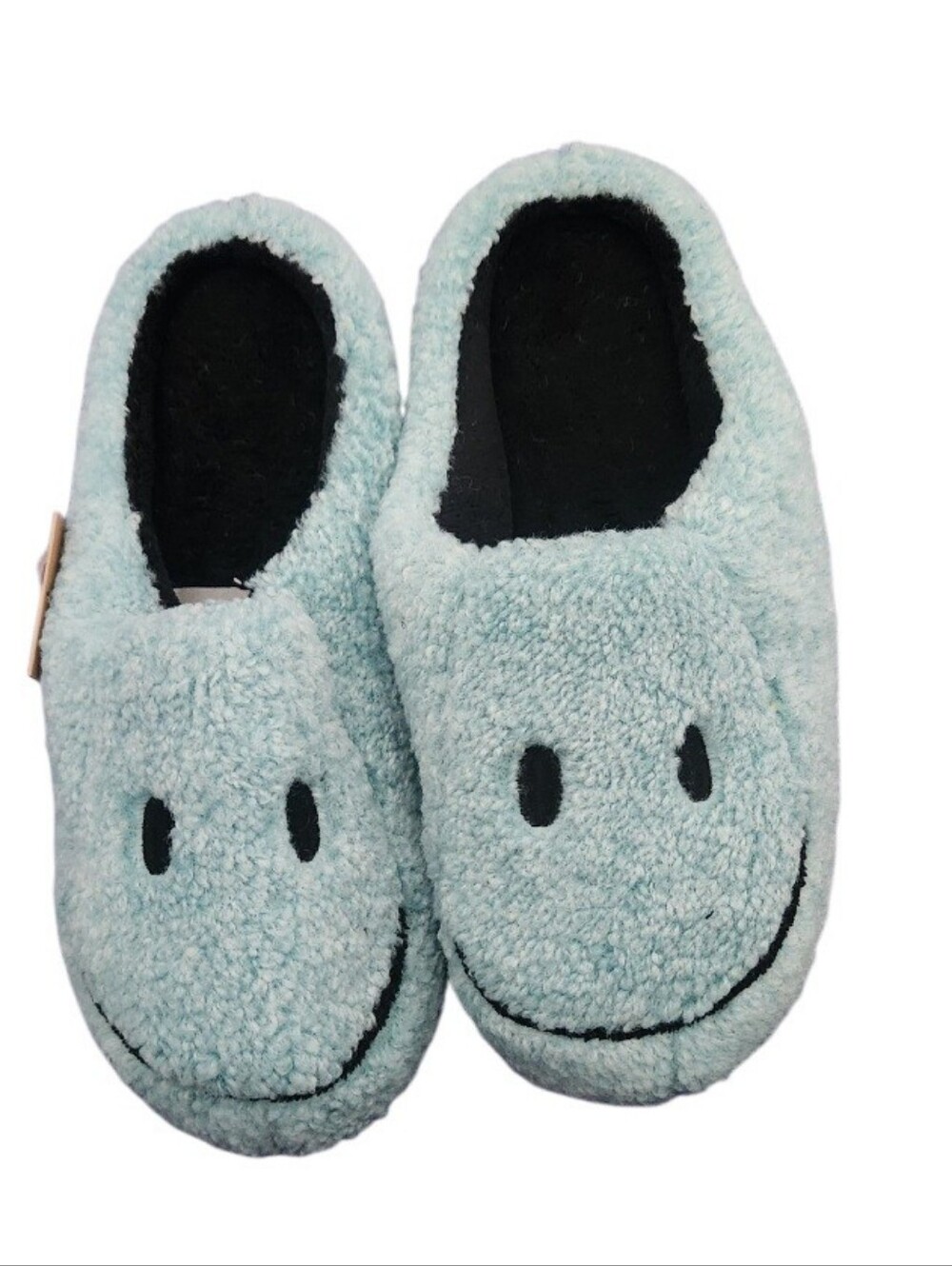 Blue Mist Smiley Slippers Nwt Sz Xl 11/12